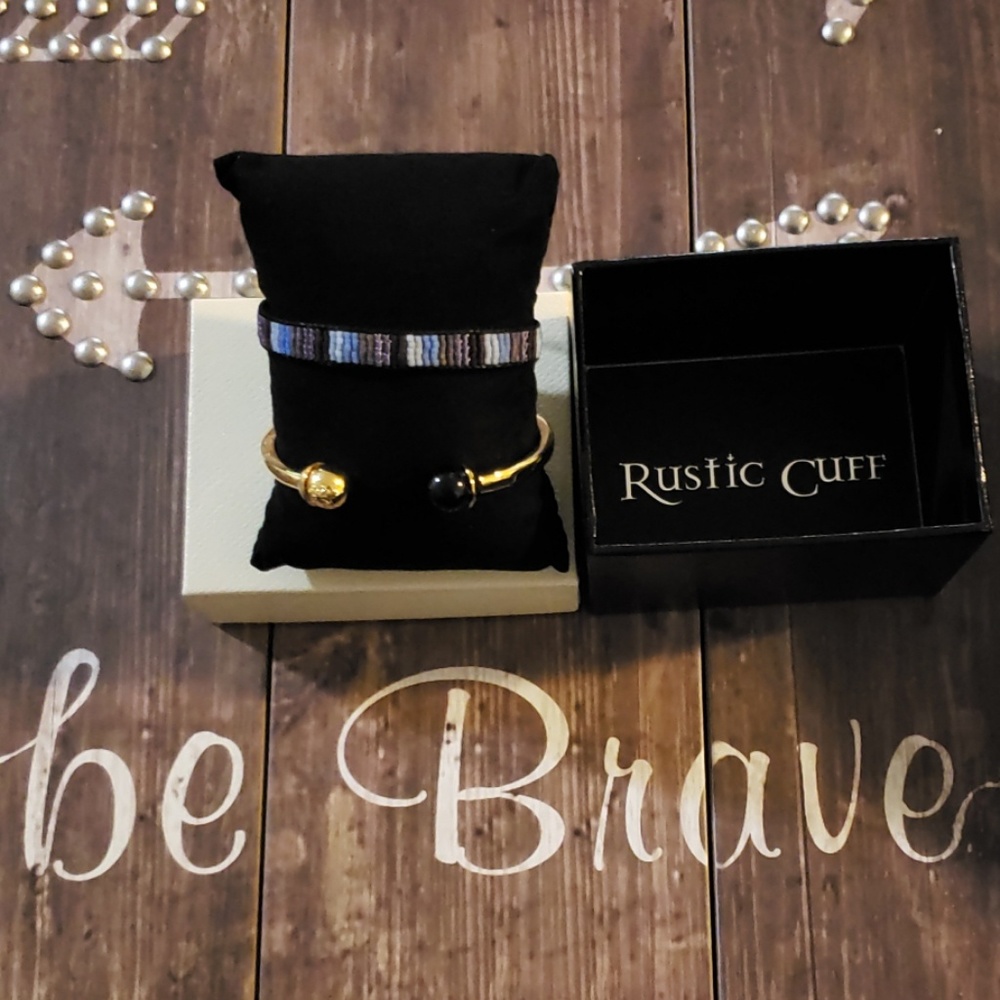 Bead & Metal Cuff Set - Picture 4 of 4